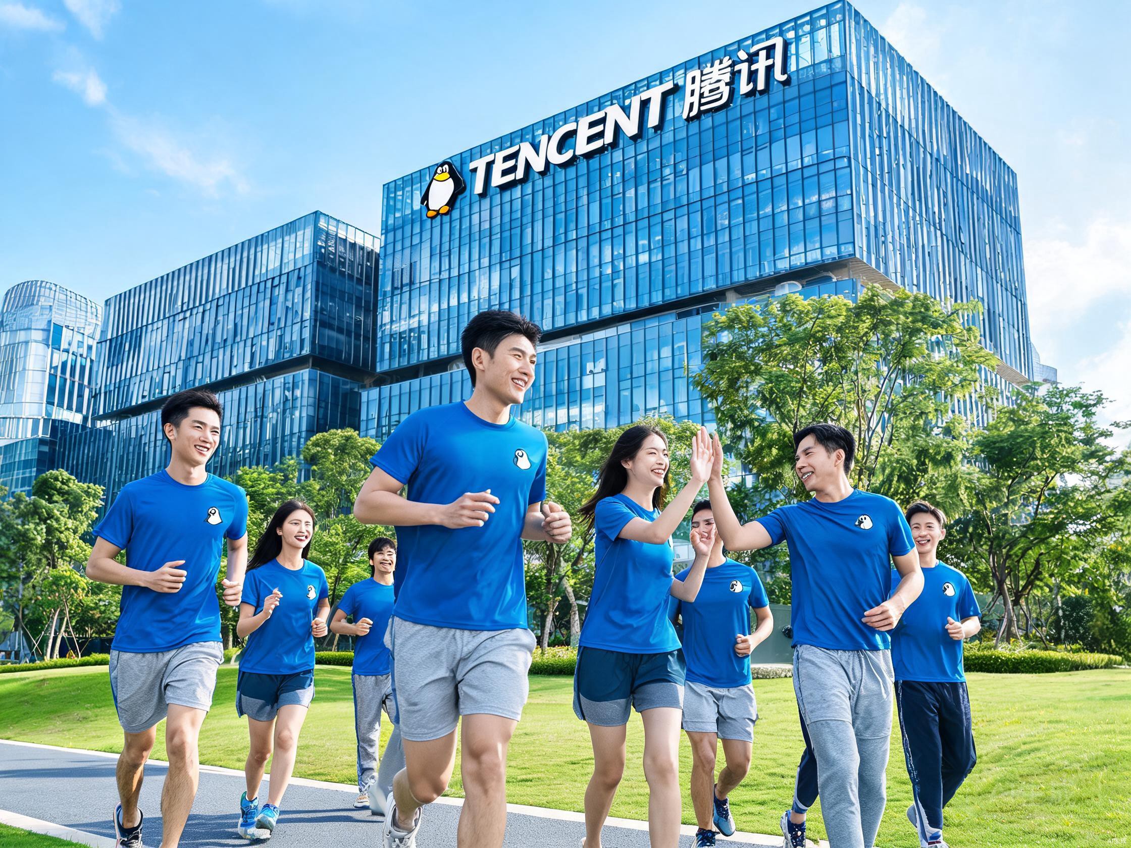 腾讯运动俱乐部团建服